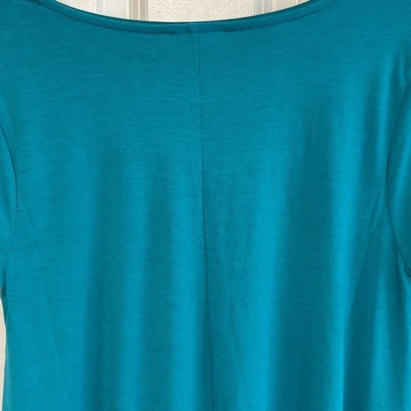 NWOT Allie Short Sleeve Jersey A-Line Blue Dress - Picture 7 of 7